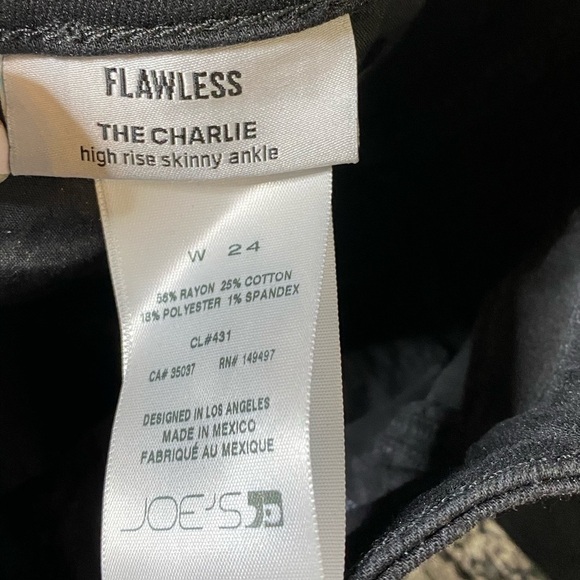 Joe’s Jeans Charlie Cobra Stripe High Waist Ankle Skinny - Picture 7 of 10